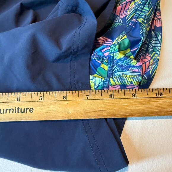 Chubbies Men L Sport Shorts Athletic Blue Lined Adjustable Waist Stretch Gym 7" - Picture 7 of 8